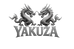 Yakuza logo with two facing dragons on a white background